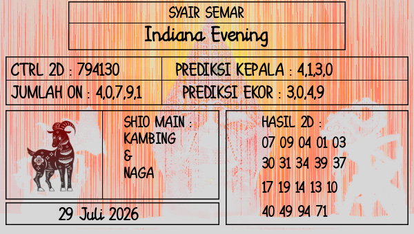 SYAIR SEMAR - Indiana Evening