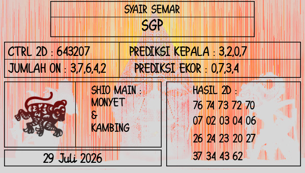 SYAIR SEMAR - SGP