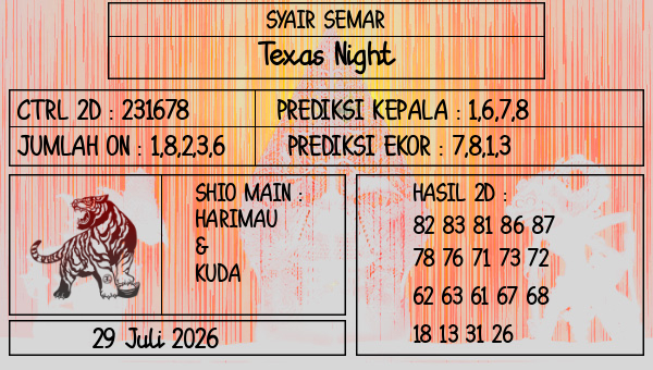 SYAIR SEMAR - Texas Night