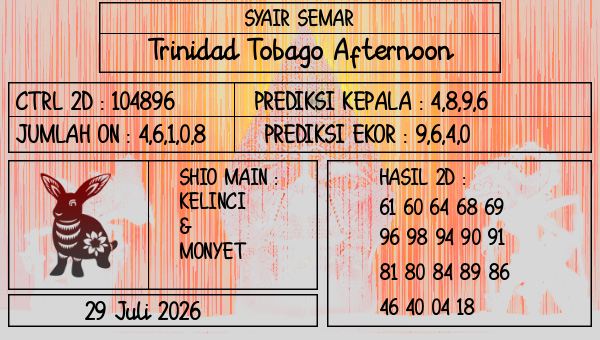 SYAIR SEMAR - Trinidad Tobago Afternoon