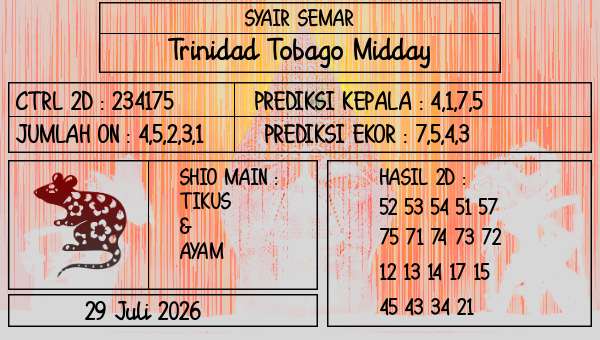 SYAIR SEMAR - Trinidad Tobago Midday