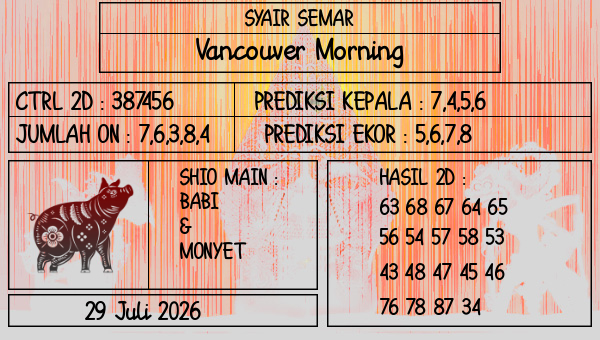 SYAIR SEMAR - Vancouver Morning