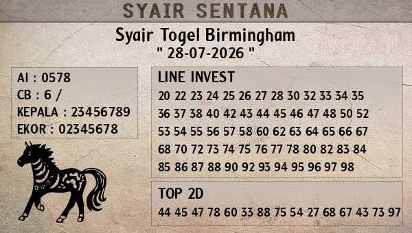  - Syair Togel Birmingham