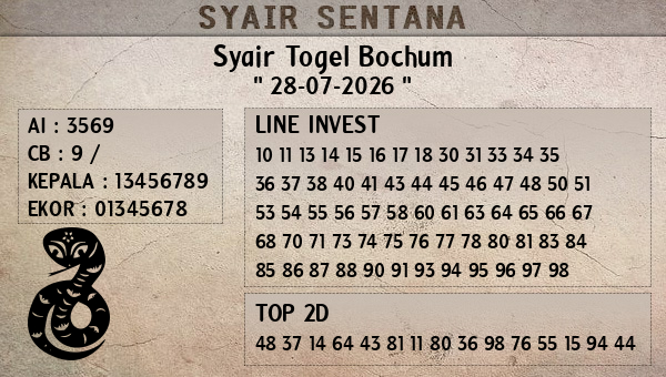  - Syair Togel Bochum