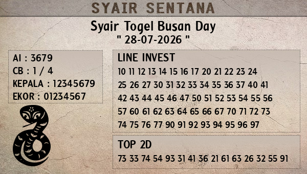  - Syair Togel Busan Day