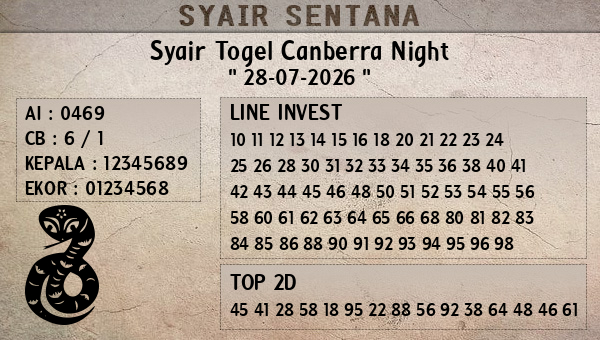  - Syair Togel Canberra Night