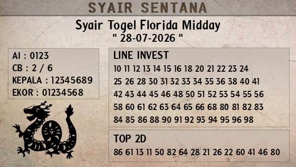  - Syair Togel Florida Midday