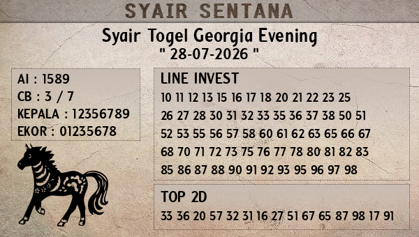  - Syair Togel Georgia Evening