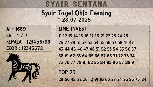  - Syair Togel Ohio Evening