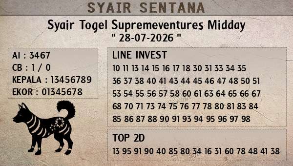  - Syair Togel Supremeventures Midday