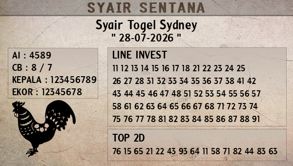  - Syair Togel Sydney