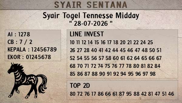  - Syair Togel Tennesse Midday