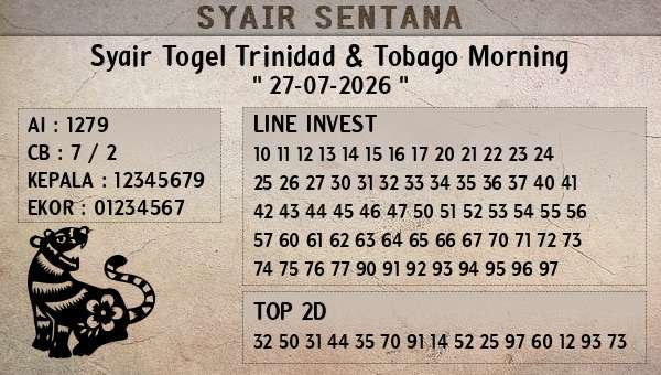  - Syair Togel Trinidad & Tobago Morning