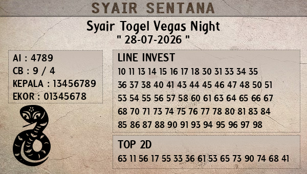  - Syair Togel Vegas Night