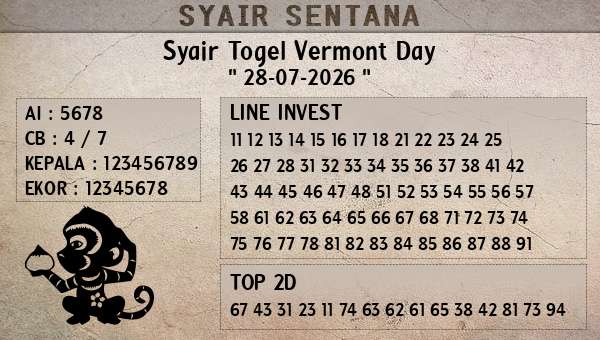  - Syair Togel Vermont Day