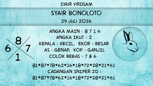 Syair Virdsam - Syair Bonoloto