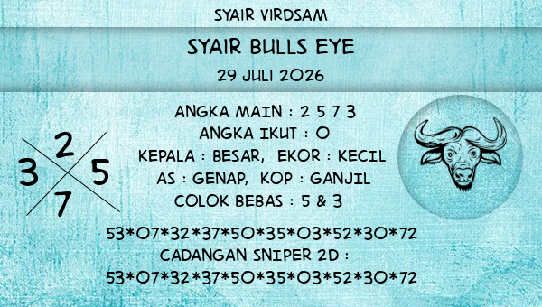 Syair Virdsam - Syair Bulls Eye