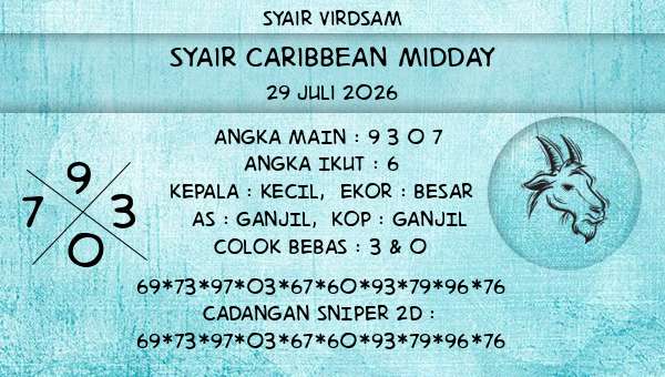 Syair Virdsam - Syair Caribbean Midday