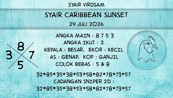 Syair Virdsam - Syair Caribbean Sunset