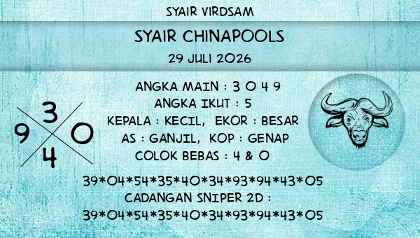 Syair Virdsam - Syair Chinapools
