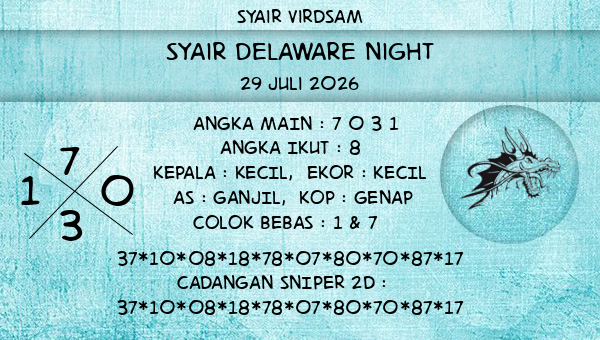 Syair Virdsam - Syair Delaware Night