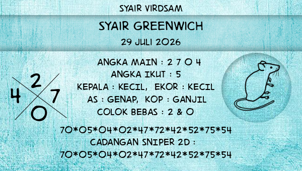 Syair Virdsam - Syair Greenwich