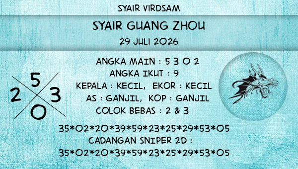 Syair Virdsam - Syair Guang Zhou