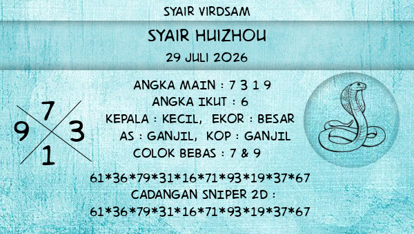 Syair Virdsam - Syair Huizhou