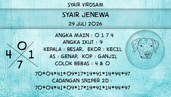 Syair Virdsam - Syair Jenewa