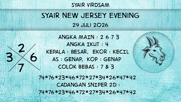 Syair Virdsam - Syair New Jersey Evening
