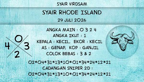 Syair Virdsam - Syair Rhode Island