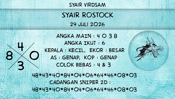 Syair Virdsam - Syair Rostock