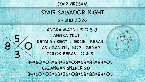 Syair Virdsam - Syair Salvador Night