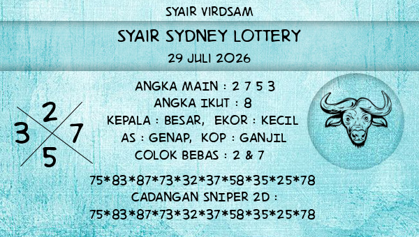 Syair Virdsam - Syair Sydney Lottery