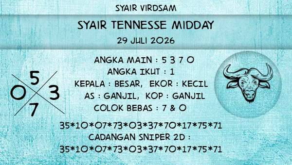Syair Virdsam - Syair Tennesse Midday