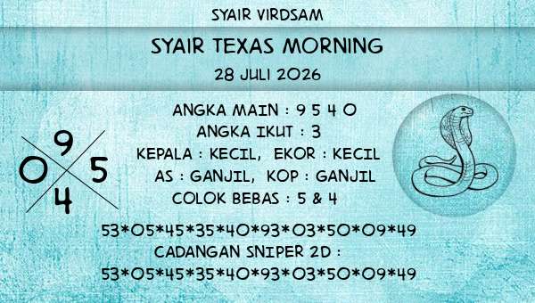 Syair Virdsam - Syair Texas Morning