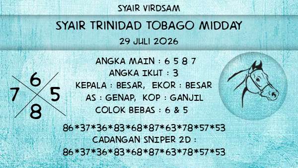 Syair Virdsam - Syair Trinidad Tobago Midday
