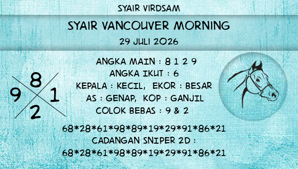 Syair Virdsam - Syair Vancouver Morning