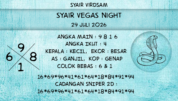 Syair Virdsam - Syair Vegas Night