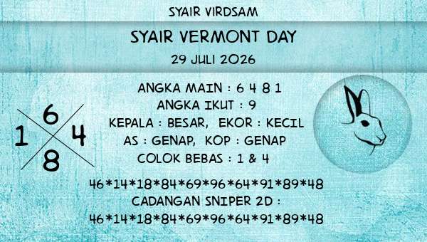 Syair Virdsam - Syair Vermont Day