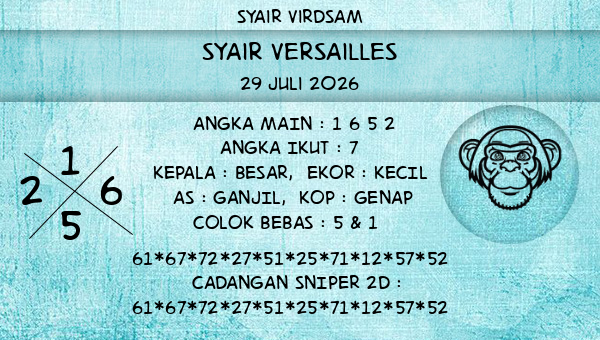 Syair Virdsam - Syair Versailles