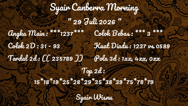 Syair Wisnu - Syair Canberra Morning