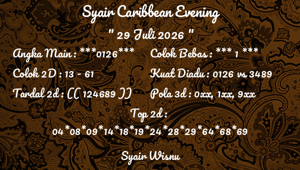 Syair Wisnu - Syair Caribbean Evening