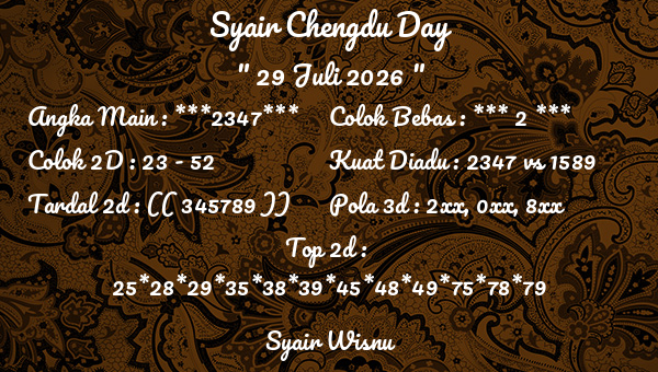 Syair Wisnu - Syair Chengdu Day