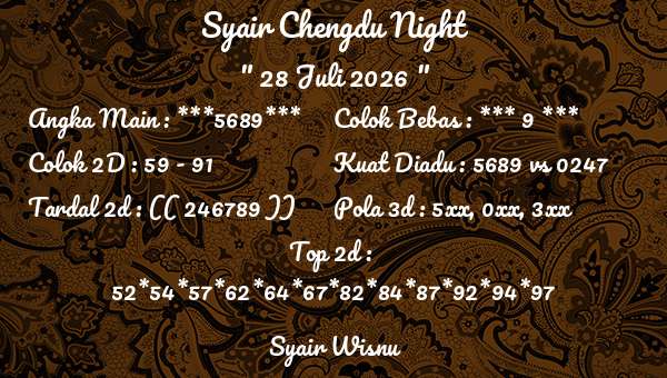 Syair Wisnu - Syair Chengdu Night