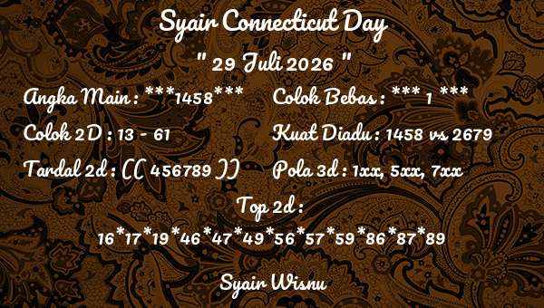 Syair Wisnu - Syair Connecticut Day