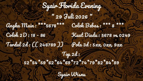 Syair Wisnu - Syair Florida Evening