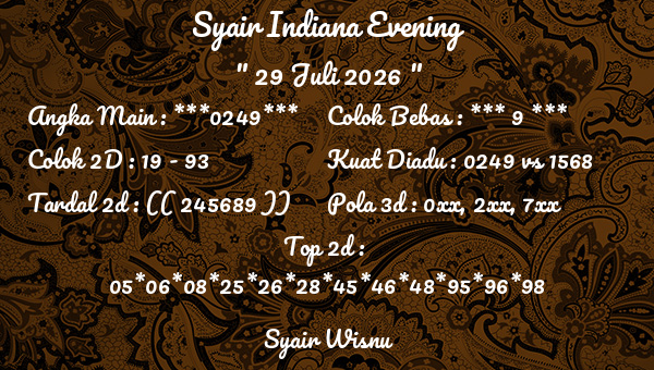 Syair Wisnu - Syair Indiana Evening