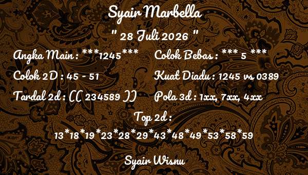 Syair Wisnu - Syair Marbella
