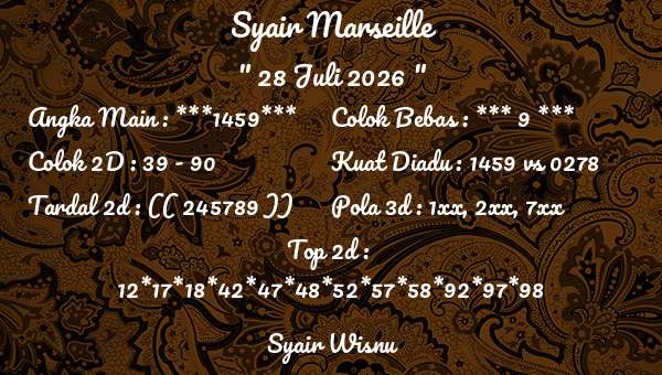 Syair Wisnu - Syair Marseille
